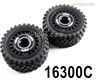 MJX Hyper Go 16207 Parts 16300C Wheel Tires.Total 2pcs.